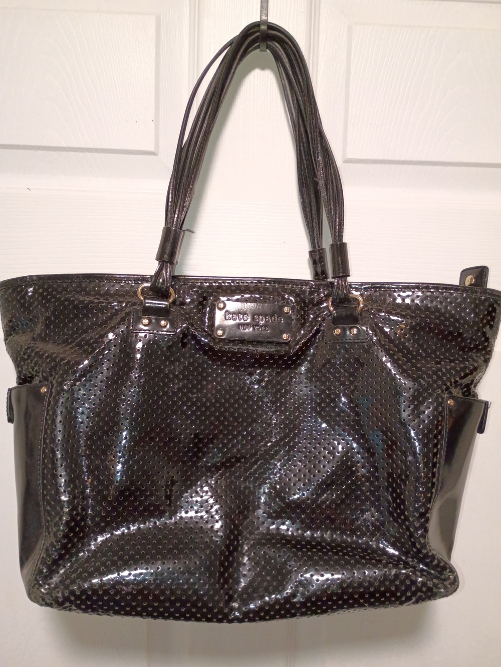 Kate Spade Black Patent Tote Bag